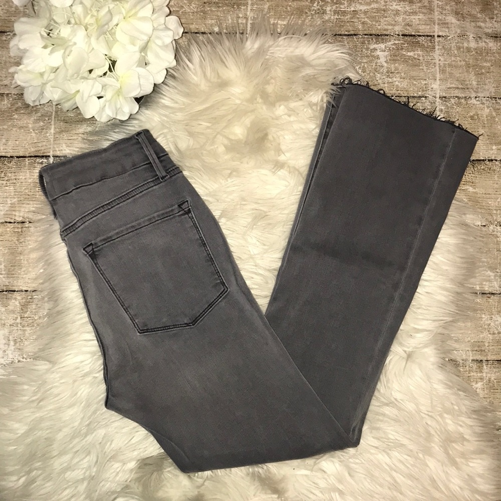 Frame Denim Le Crop Mini Boot Jeans Grimmel Gray
